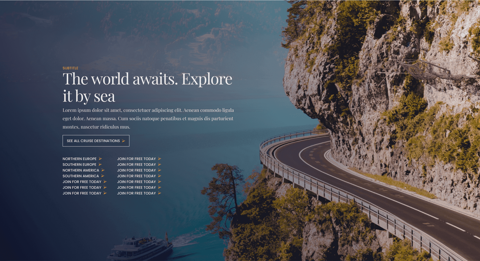 Cruise Collective — Category Promo Desktop
