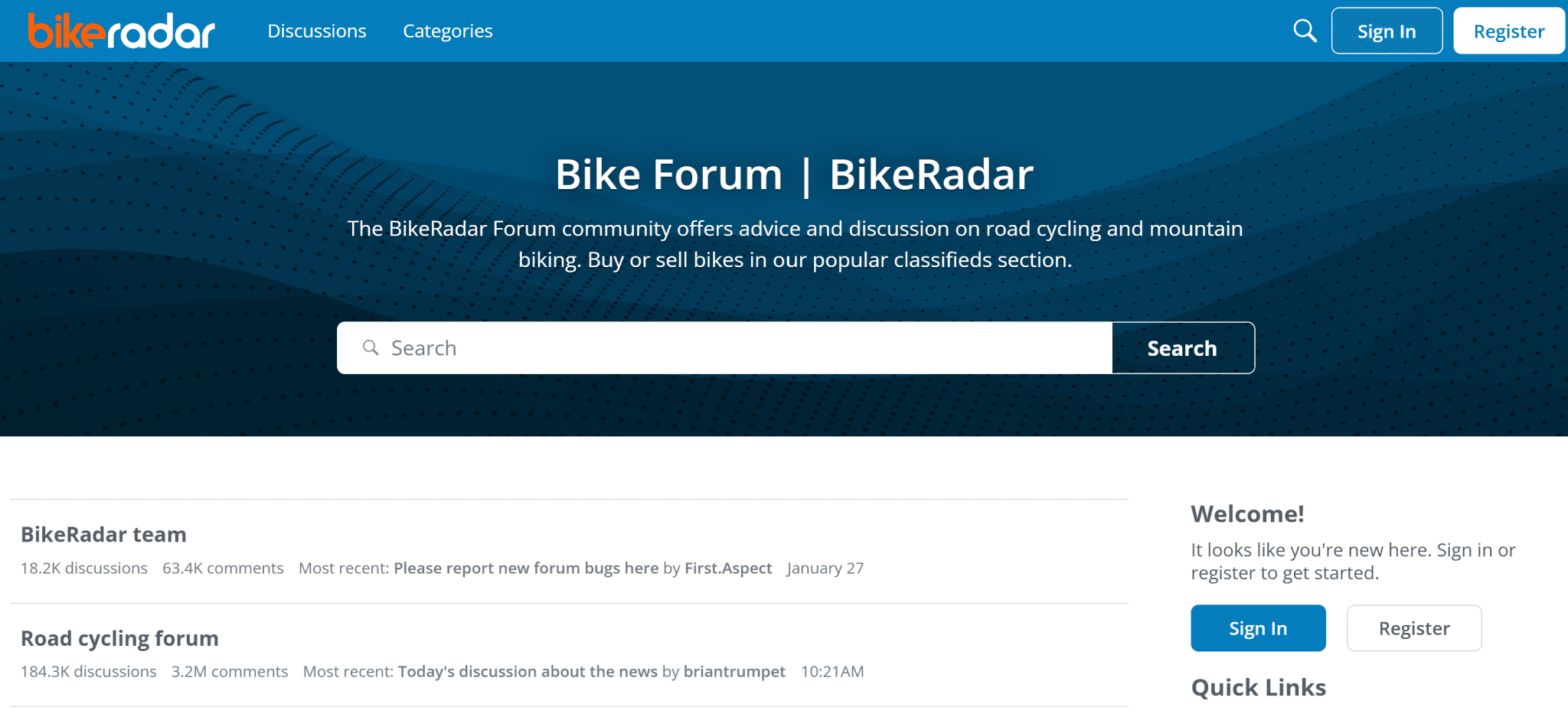 BikeRadar — bike radar forums