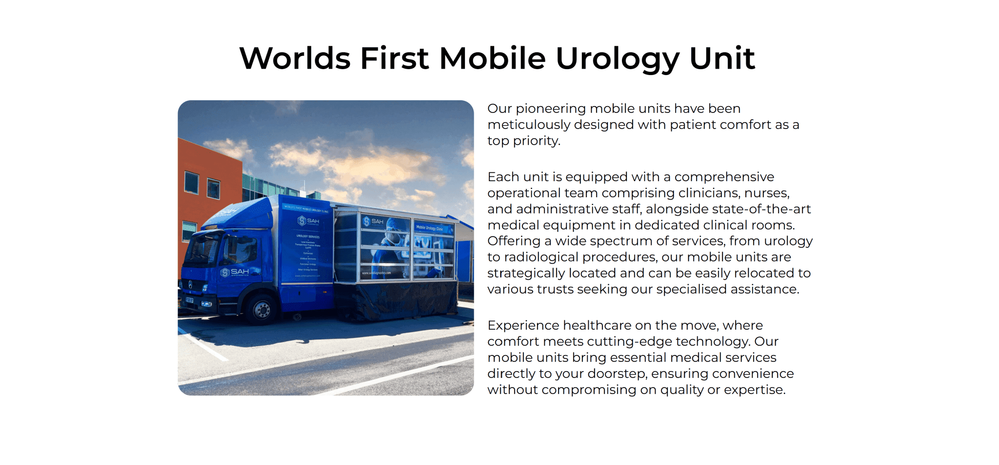 SAH Global — urology unit