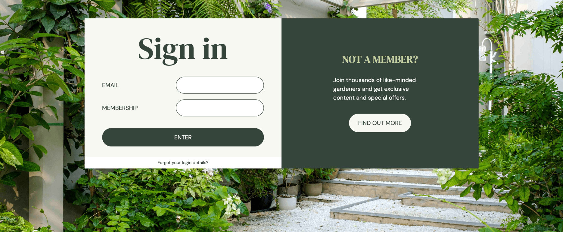 Gardens Illustrated Members Website Homepage A2ZTECH